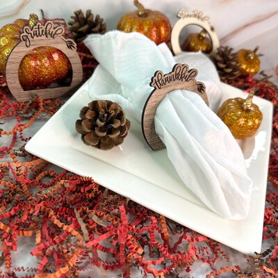Thanksgiving 2025 napkin rings